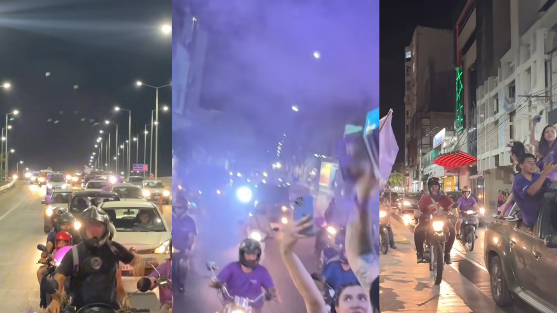 “Violeta en las calles”: La Libertad Avanza cierra su campaña electoral en La Rioja con multitudinaria caravana nocturna